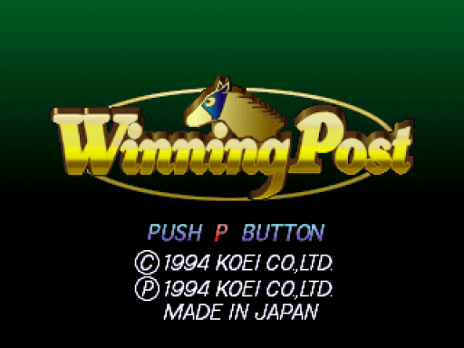Winning Post title screen for 3DO